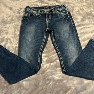 Silver suki mid rise super skinny jeans